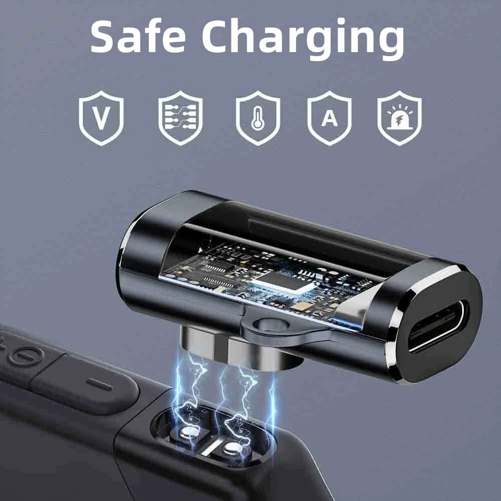 Adaptador de carga de auriculares de conducción ósea, indicador LED, cargador magnético de flexión de 90 grados para Shokz AS800/S803/S810/AS700