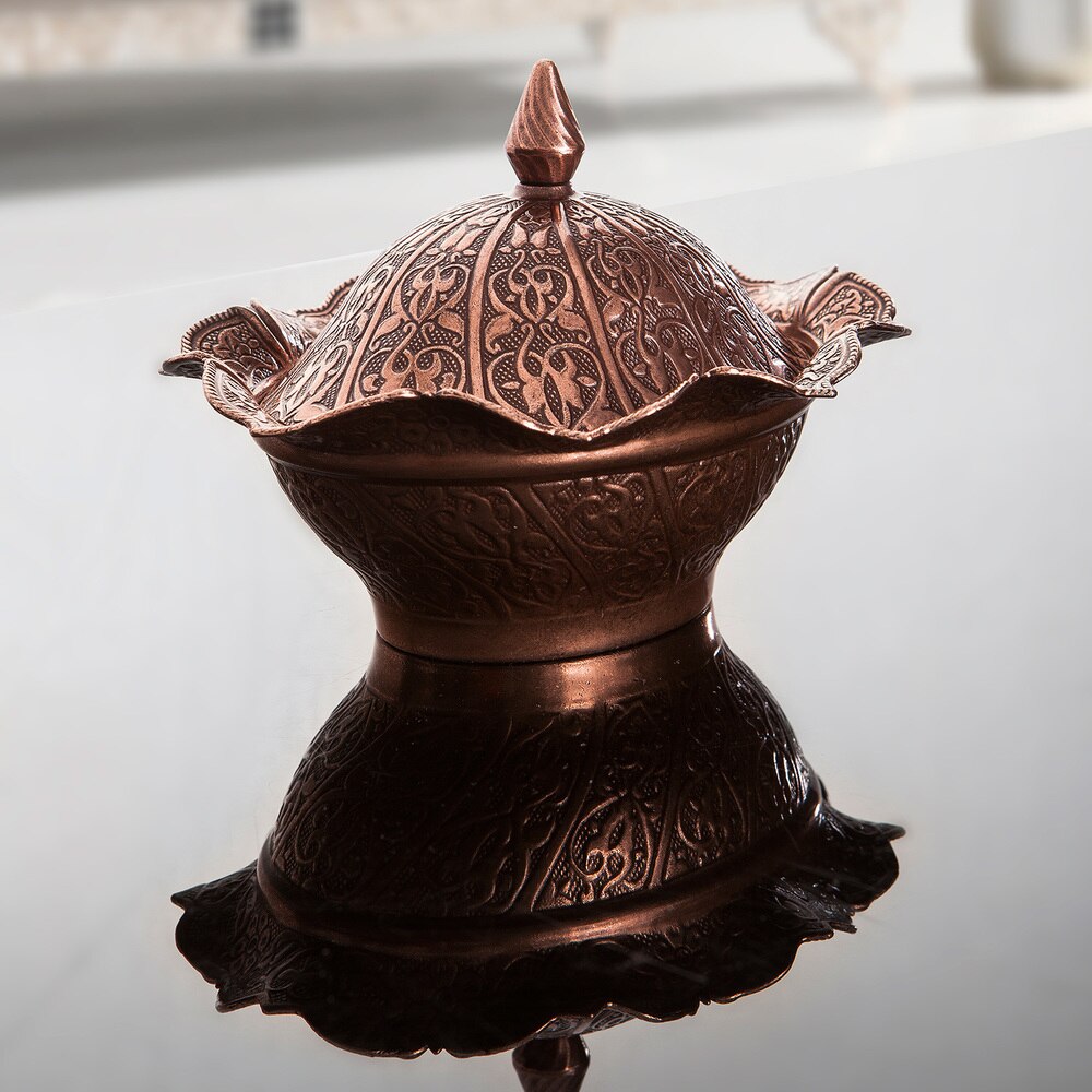 Haofy Decoratieve Suikerpot met Deksel, Gouden Zinklegering