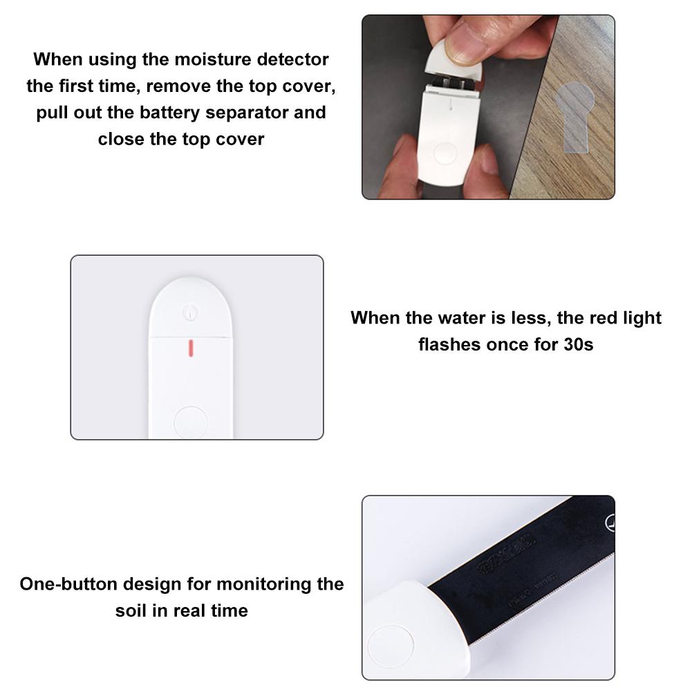 Smart Home With Light Indicator Detect Garden Portable Accurate Plant Humidity Meter Soil Moisture Tester Flower Monitor Dry Wet