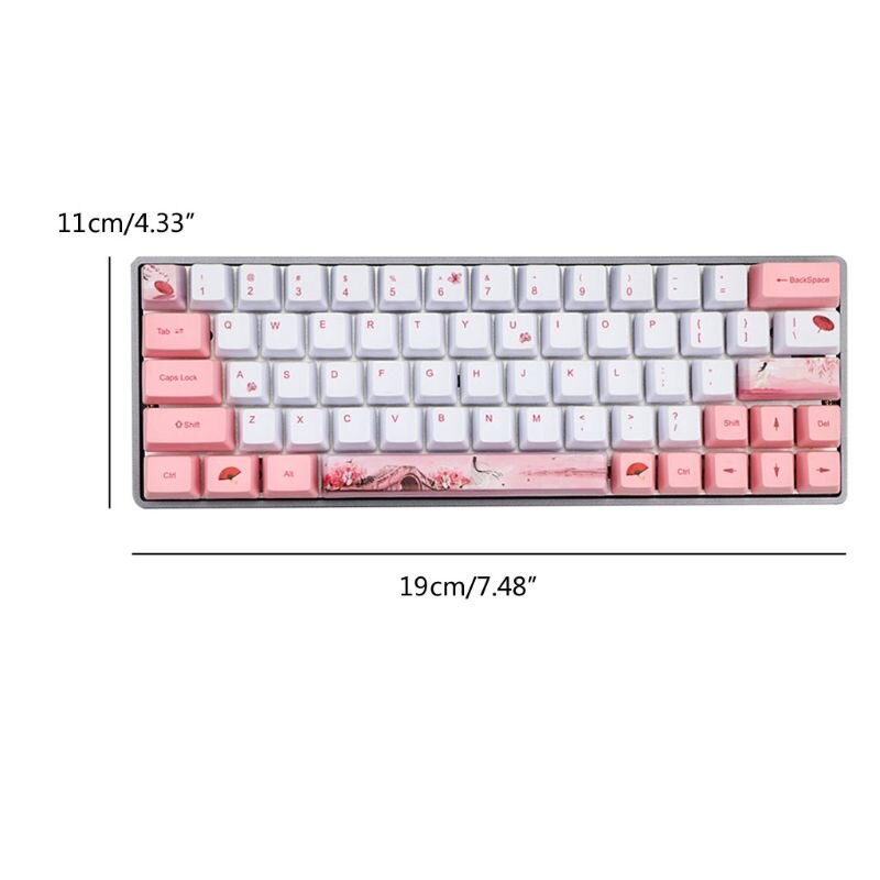 Pinguino a Sublimazione Tastiera Meccanica Carino Copritasti PBT OEM Profilo Keycap per GH60 GK61 GK64 Tastiera