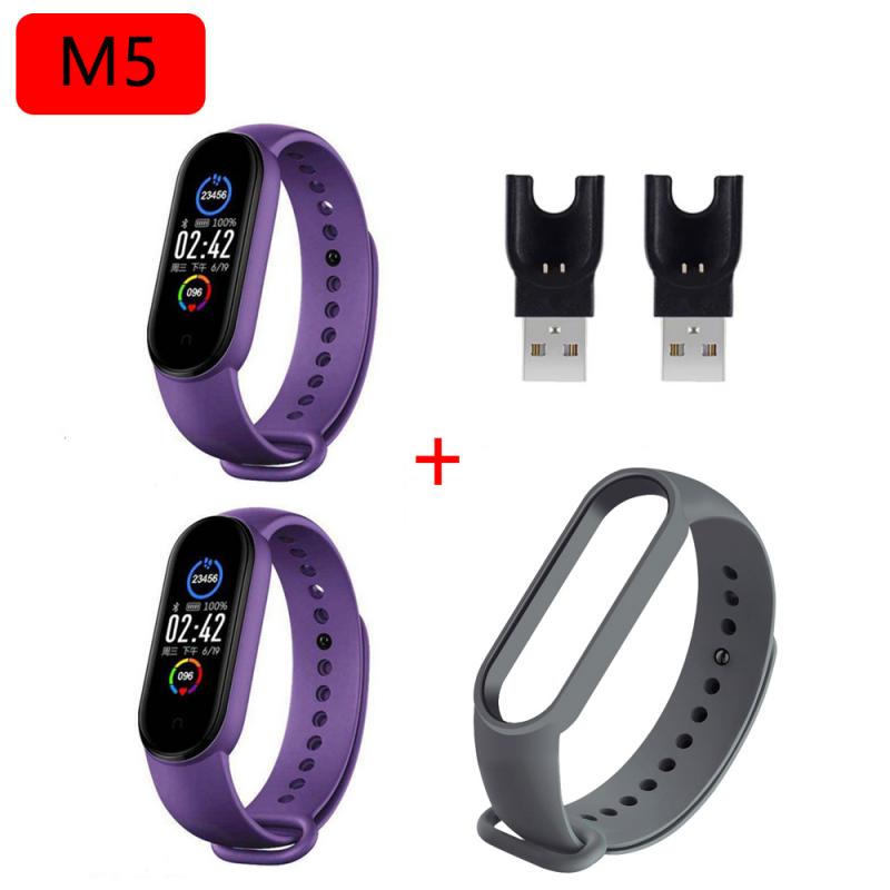 M5 Smart Watch IP67 braccialetti sportivi impermeabili ricarica USB cinturini intelligenti Bluetooth Touch Screen a colori polsino 10 lingue: 10