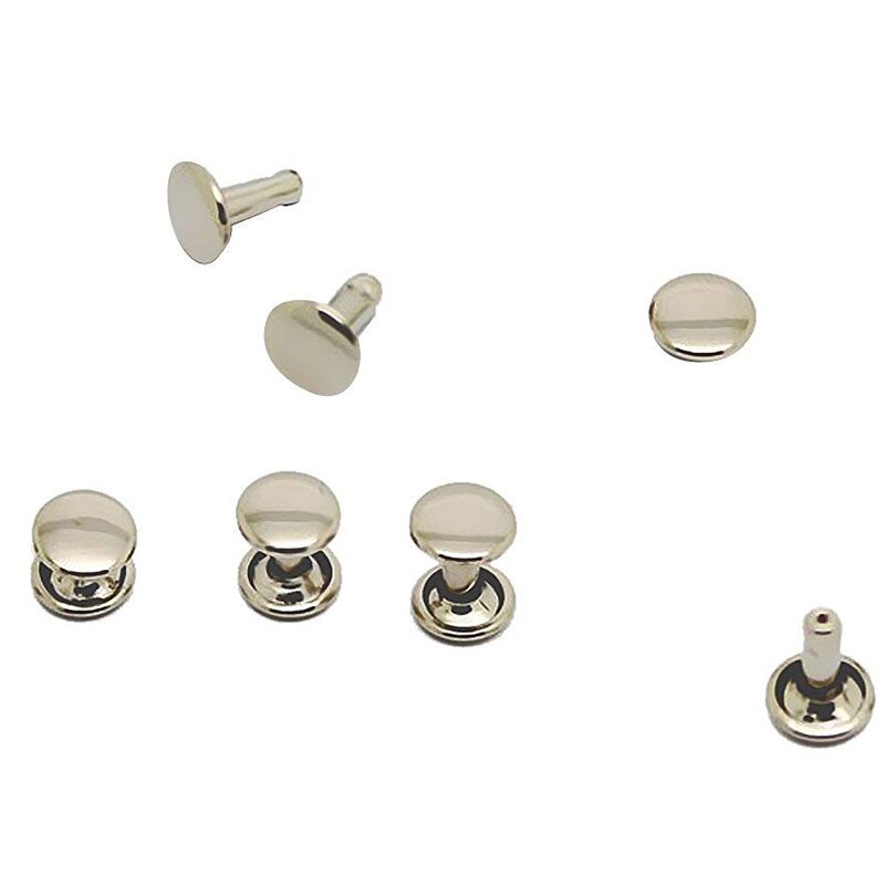 100pcs DIY Rivet Rivet Rivet Metal Board - Silver
