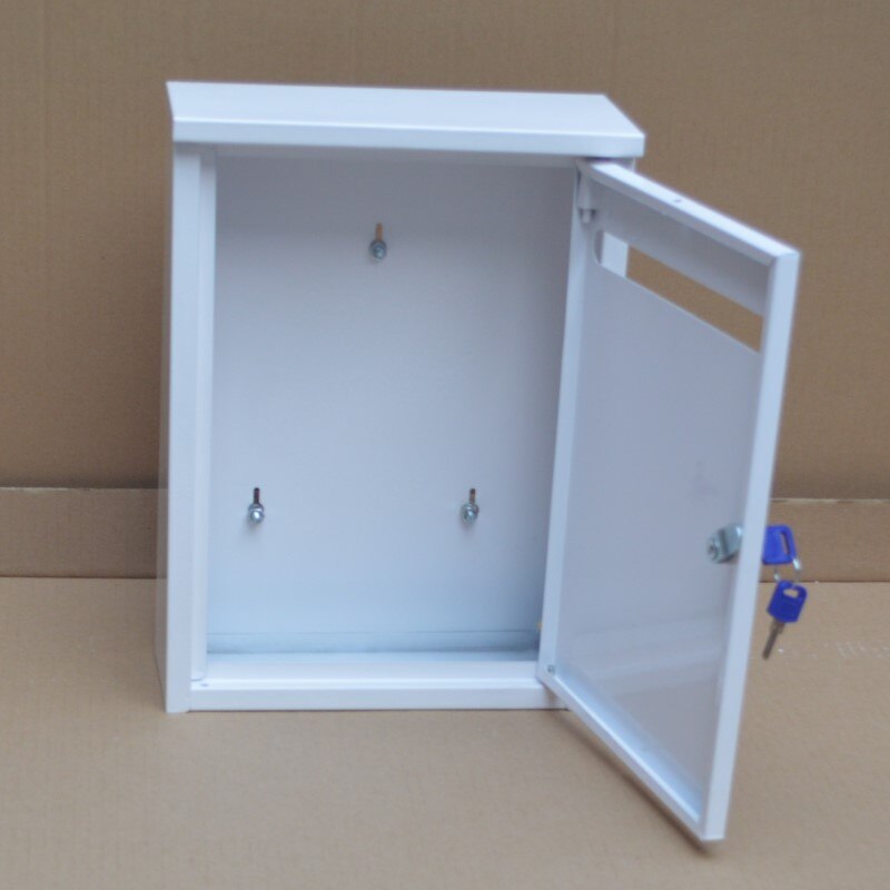 Villa Mailbox Outdoor Wall Mount Security Locking Mailbox Letter Box Home Garden Decoration Letter Newspaper Magazine Post Box