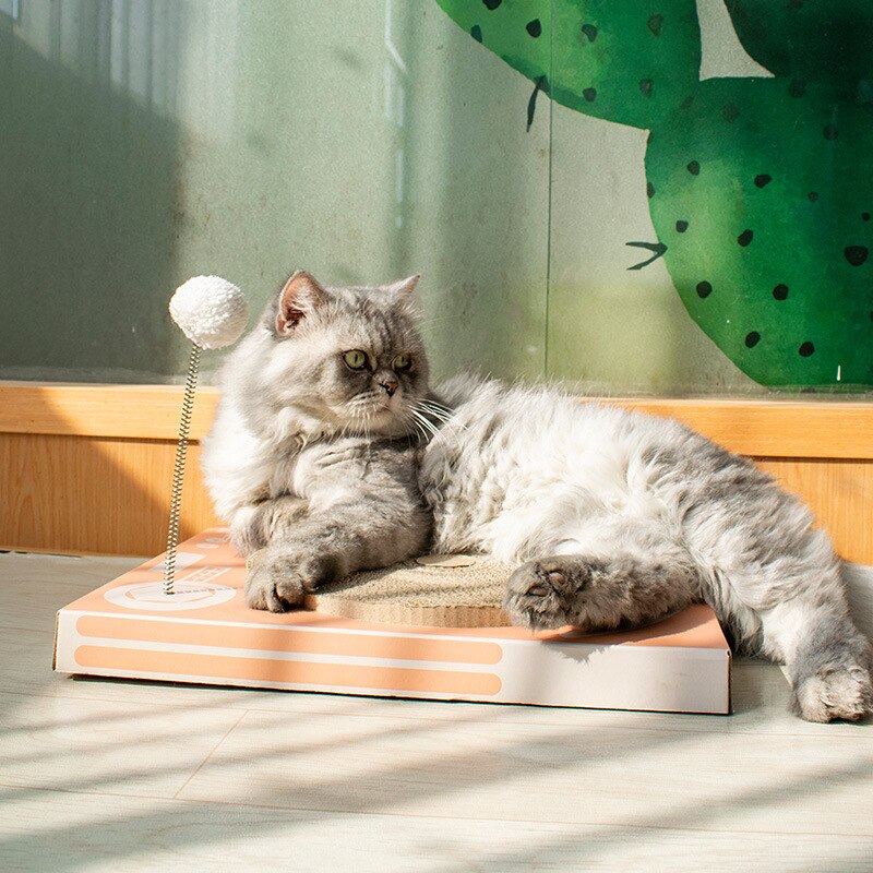 ZK30 Corrugated Paper Cats Scratch Board for Kitten Grinding Nails Interactive Protect Furniture Cat Toy Cat Scratcher Toy