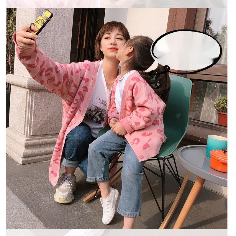Autumn Teen Girls Pink Oversized Sweaters Children Clothing Knitting Baby Cardigan Kids Clothes Children&#39;s Casual Coats Knitted