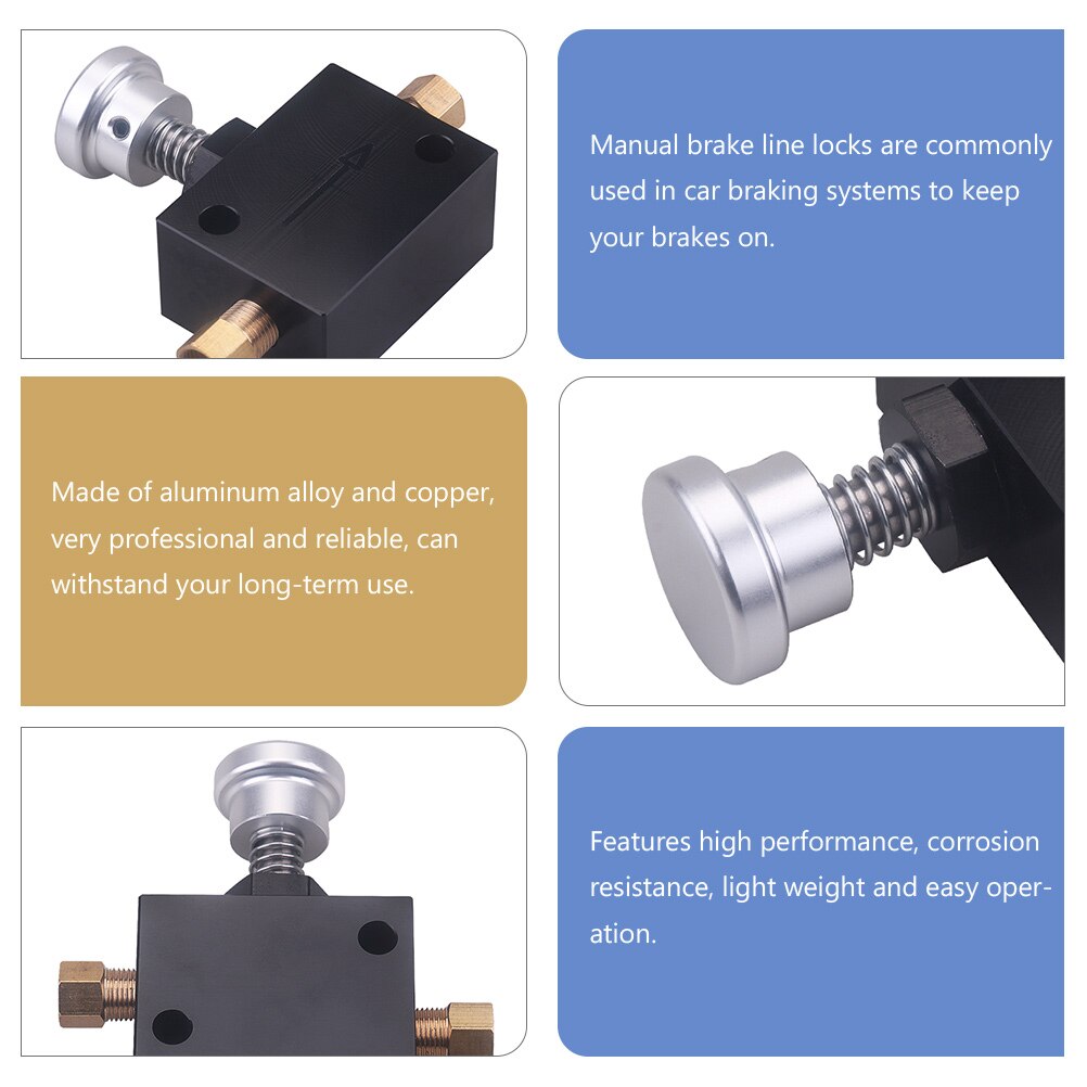 Line Lock Pressure Regulator Brake Valves Manual Brake Line Lock Hydraulic Park Lock For Vehicle Auto