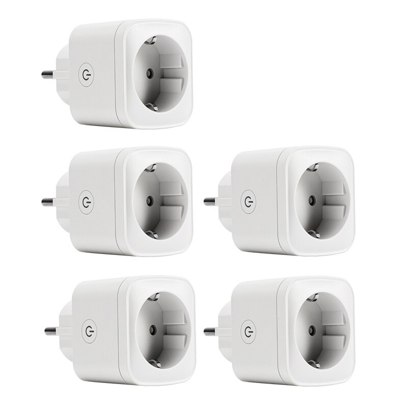 Smart WIFI Plug Socket Power Switch APP Remote Voice Control Timer Home Automation EU Adaptor Socket For Alexa Google Home Plug: 5pcs
