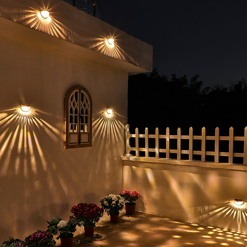 Solar Led Light Outdoor Wandlamp Tuin Lignts Waterdichte Trap Solar Lamp Binnenplaats Tuin Decor Voor Thuis Balkon Patio
