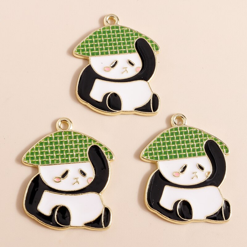 Pendentifs en forme de pingouin pour la fabrication de bijoux, 10 pièces, 21x22mm, en émail, animaux mignons, accessoires pour colliers et boucles d&#39;oreilles: Style 269