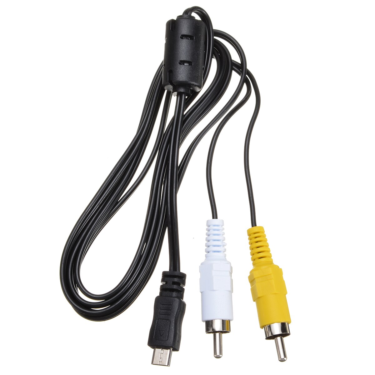Draagbare Micro Usb Male Naar 2X Rca Phono Male Av-kabel Audio Video Adapter Usb Naar 2RCA Video Kabel Voor moblie Telefoon