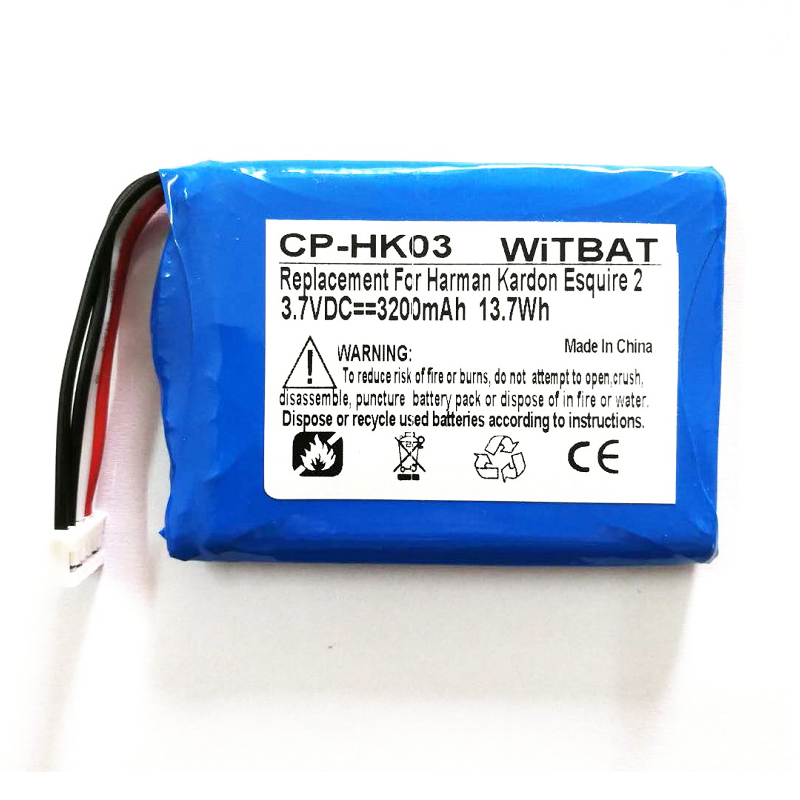 Novo 3.7v 3200mah gsp805070 bateria de substituição para harman kardon esquire 2 CP-HK03 alto-falante baterias + ferramentas