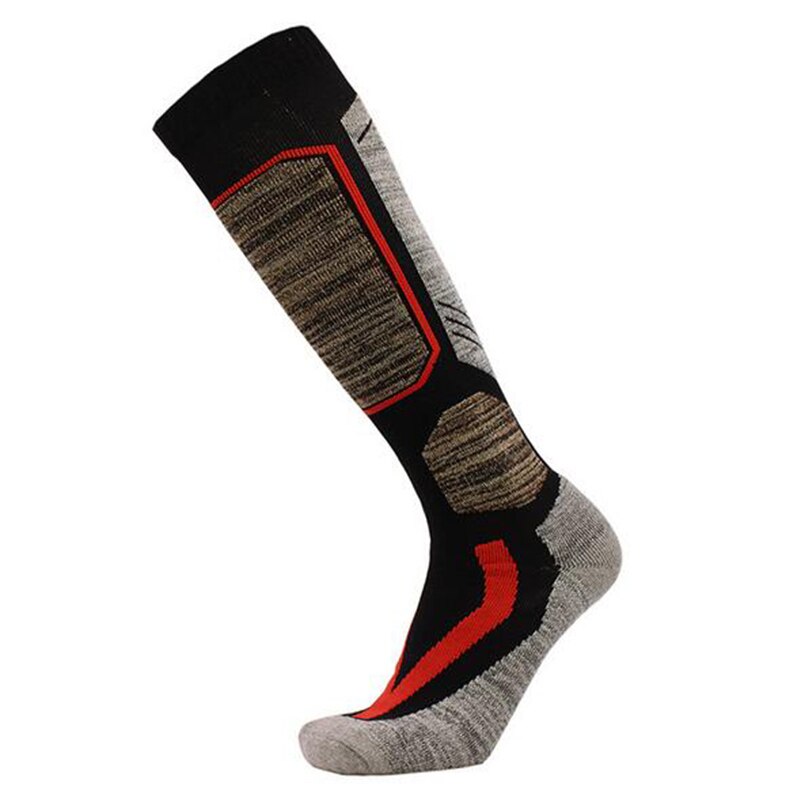 Ski Warm Winter Socks For Men Women Outdoor Cycling Snowboarding Hiking Socks Sports Thick Thermo: red / L