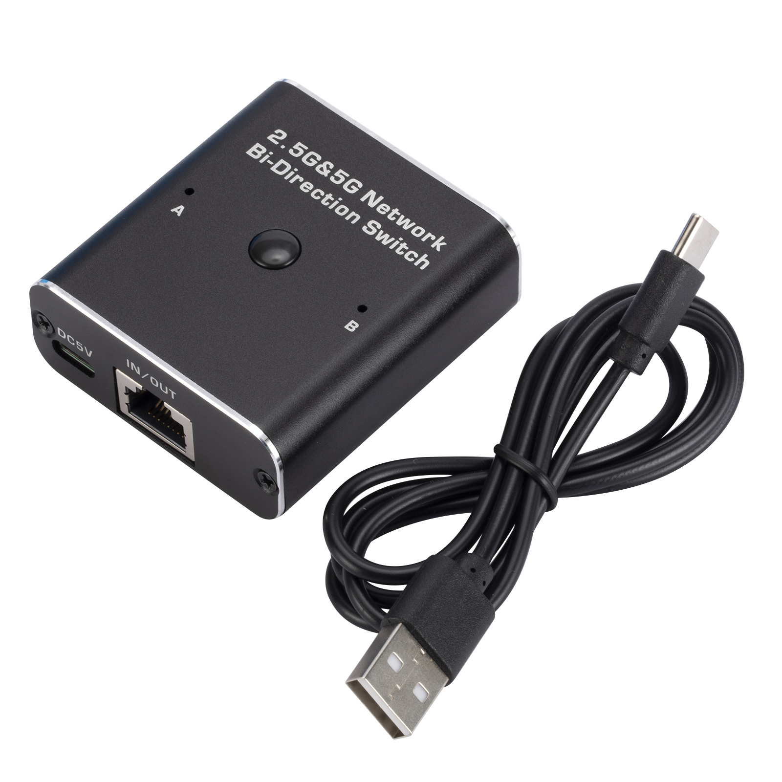 Network Splitter Ethernet Splitter for PC Laptop Network RJ45 Splitter 1X2 2X1 Bi-Direction Switch Gigabite Ethernet Adapter