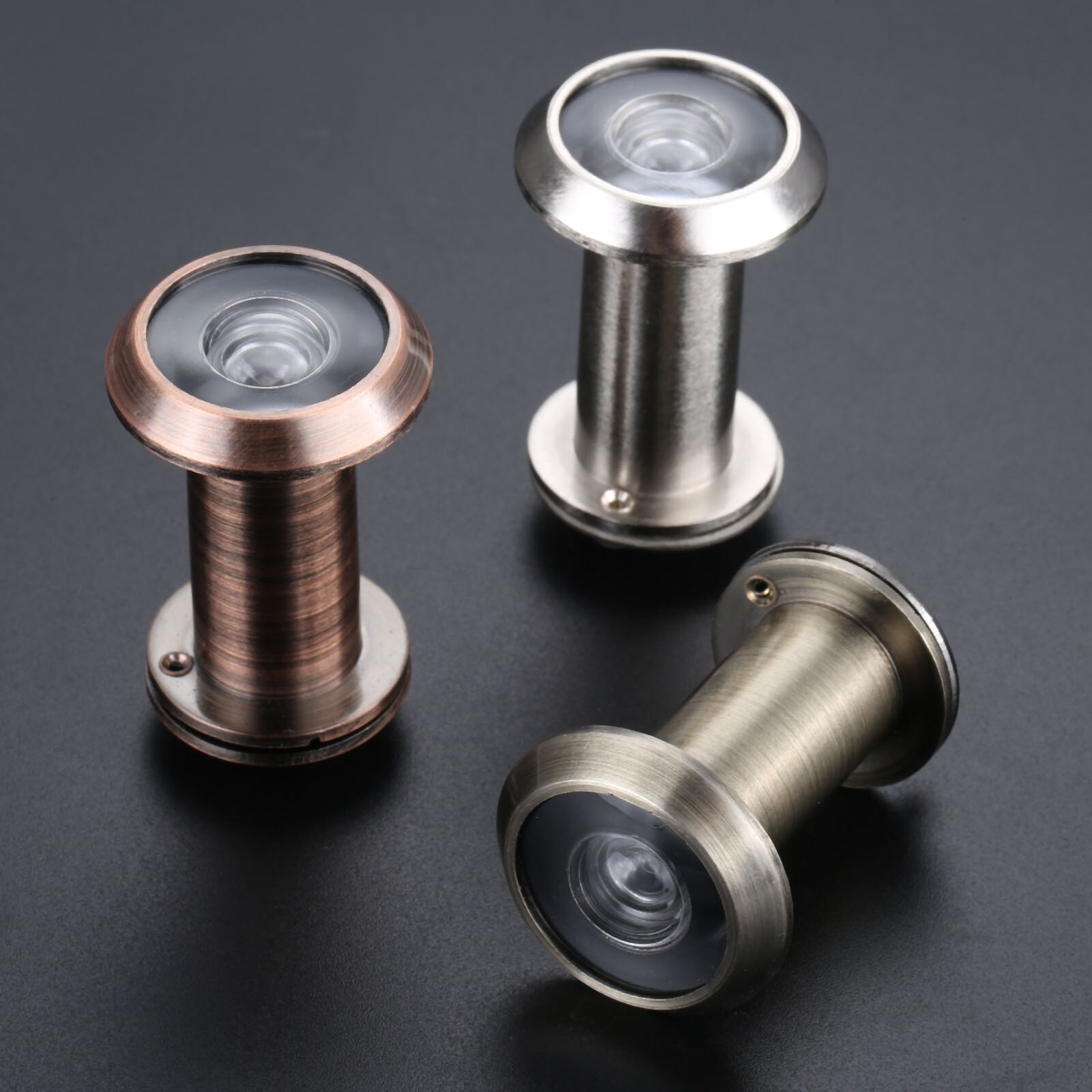 200 Degree Door Wide Viewer Angle Peephole Security Door Viewers Hole Hidden Peephole Adjustable Glass Lens Hardware Tools