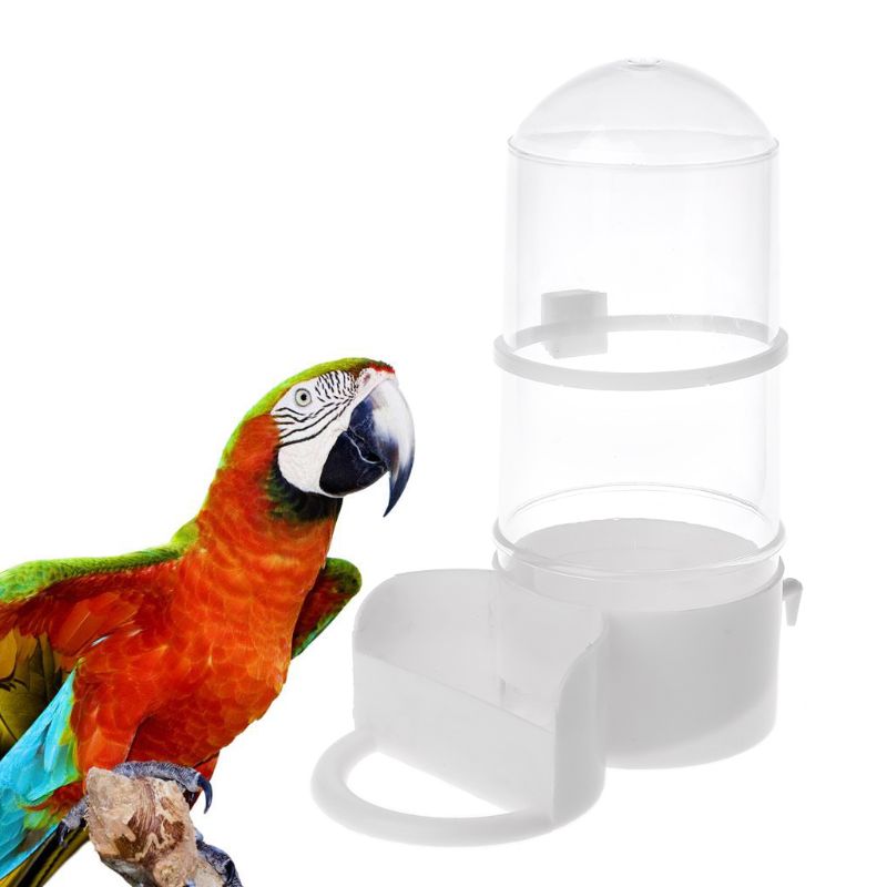 Voederautomaat voor vogels, automatisch voer, water, papegaai, hamster, huisdierklem, kooidispenser