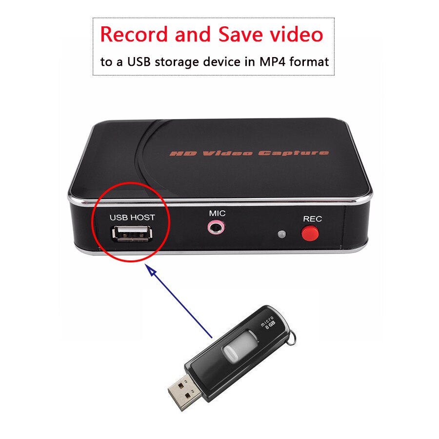 Ezcap 1080p 30 fps hd video capture kortspil capture med mikrofon i til blue ray/set-top box/computer/spil box