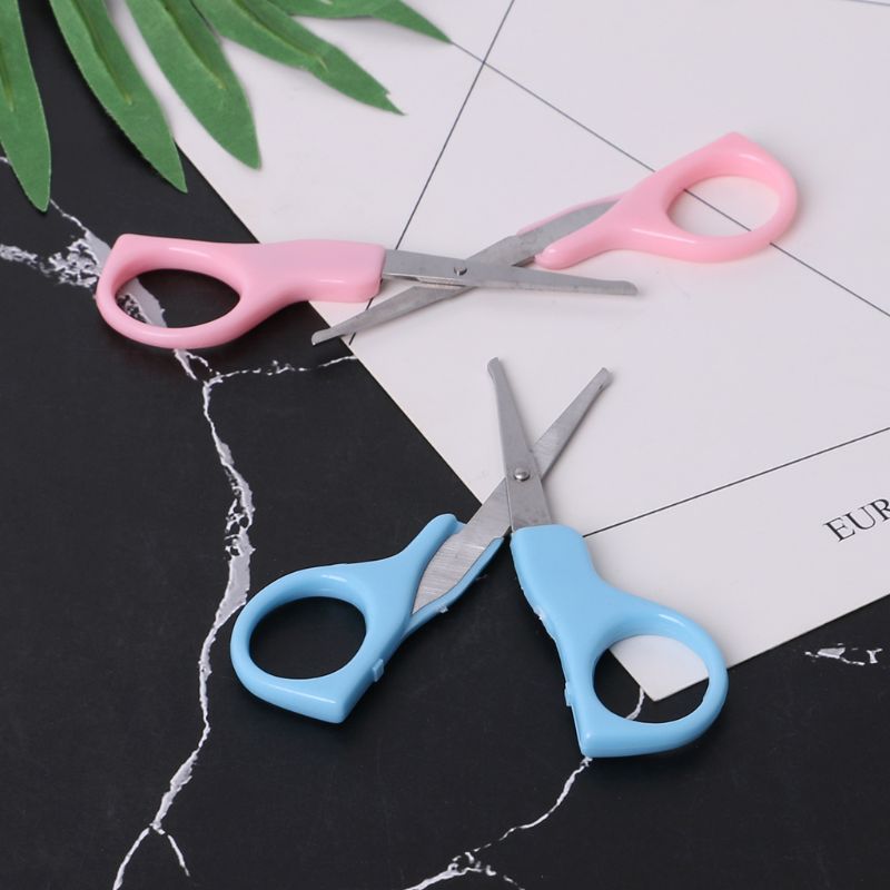 Nail Clippers Baby Nails Cutter Grooming Nursing Care Newborn Kids Safety Stainless Steel Scissors Random Color Tip