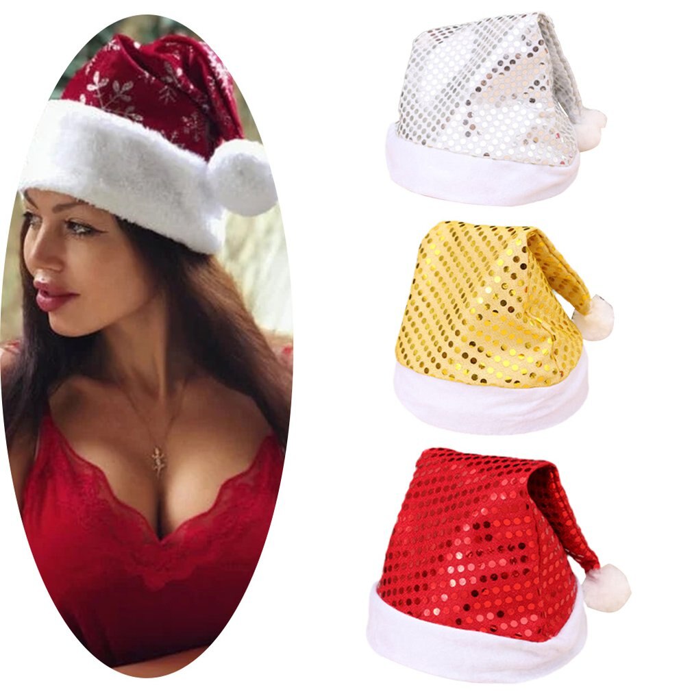 Kerstversiering Doek Party Prestaties Levert Kleine Volwassen Ornament Pailletten Kerst Hoed