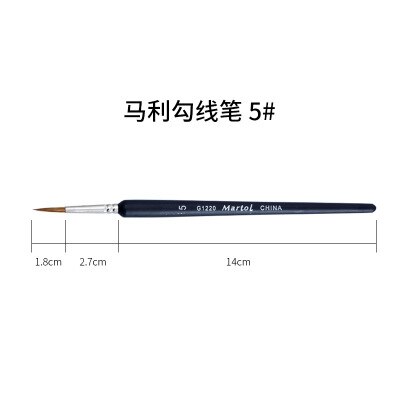 9 stuks make-up tekenpen kwasten fijn handgeschilderd dun haaklijn pen nylon kwast acryl verfpen kunstbenodigdheden: 5