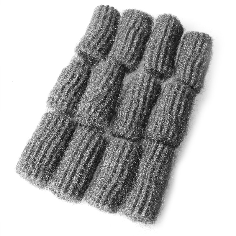 12Pcs Steel Wool Pads Kitchen Wire Cleaning Stainless Steel Ball Pan Cleaner