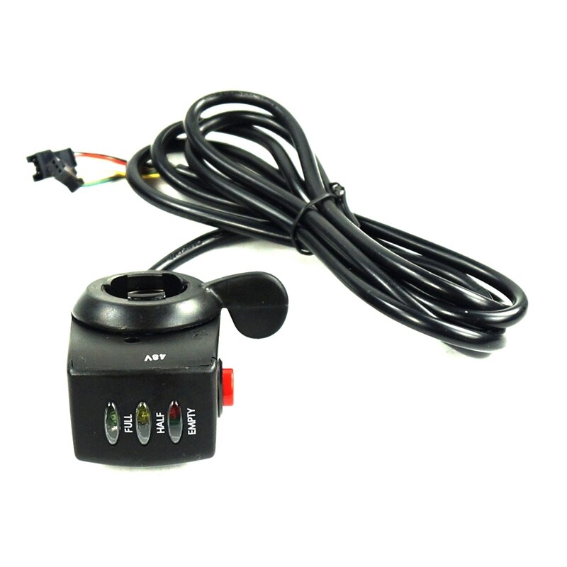-E-Bike Thumb Throttle with LCD Display Electric Scooter Handlebar Black Thumb Throttle Grips Bicycle Accessories