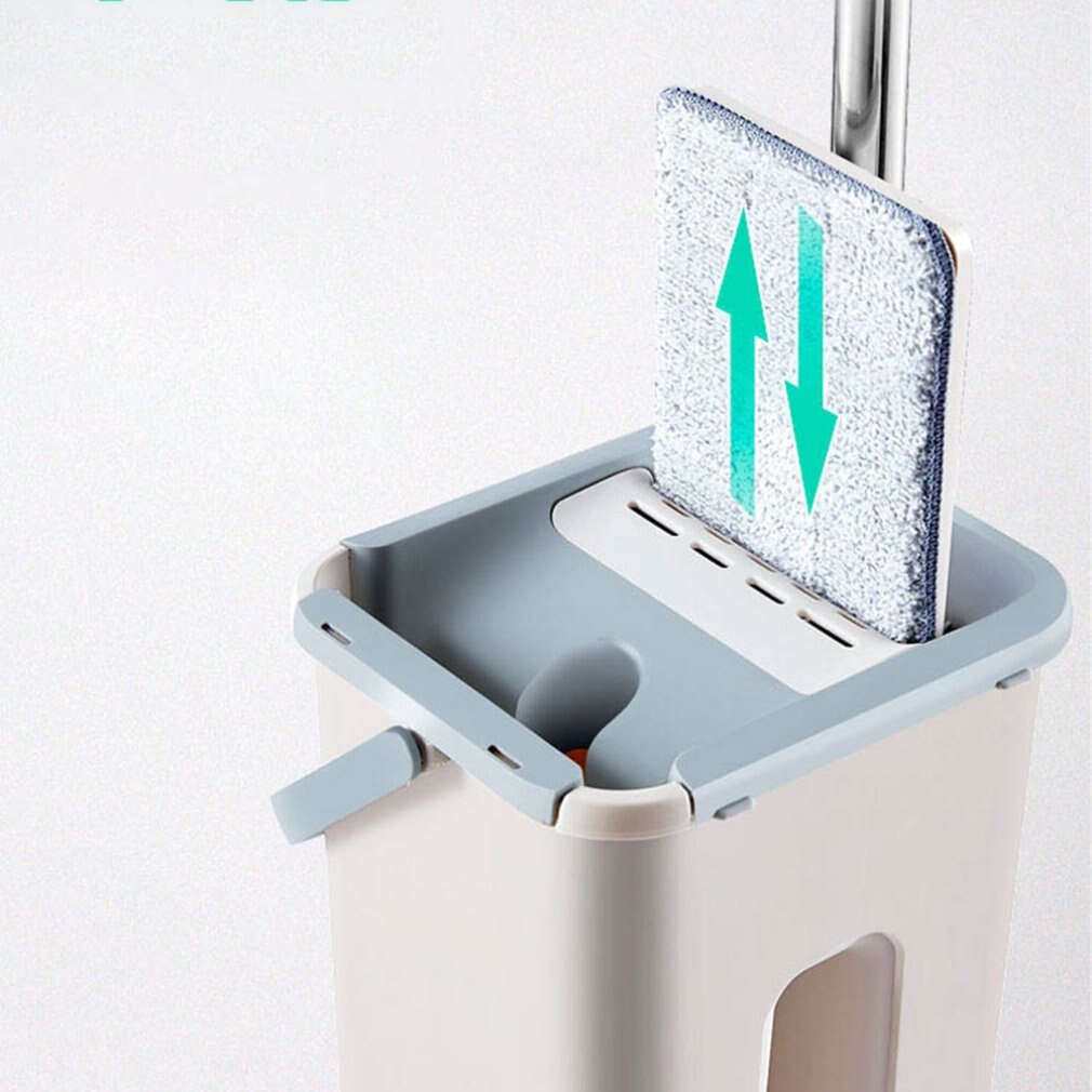 Luie Man Gratis Hand-Wassen Platte Schraper Mop Microfiber Mop Mop Emmer Staaf Mop Praktische Cleaning Tools