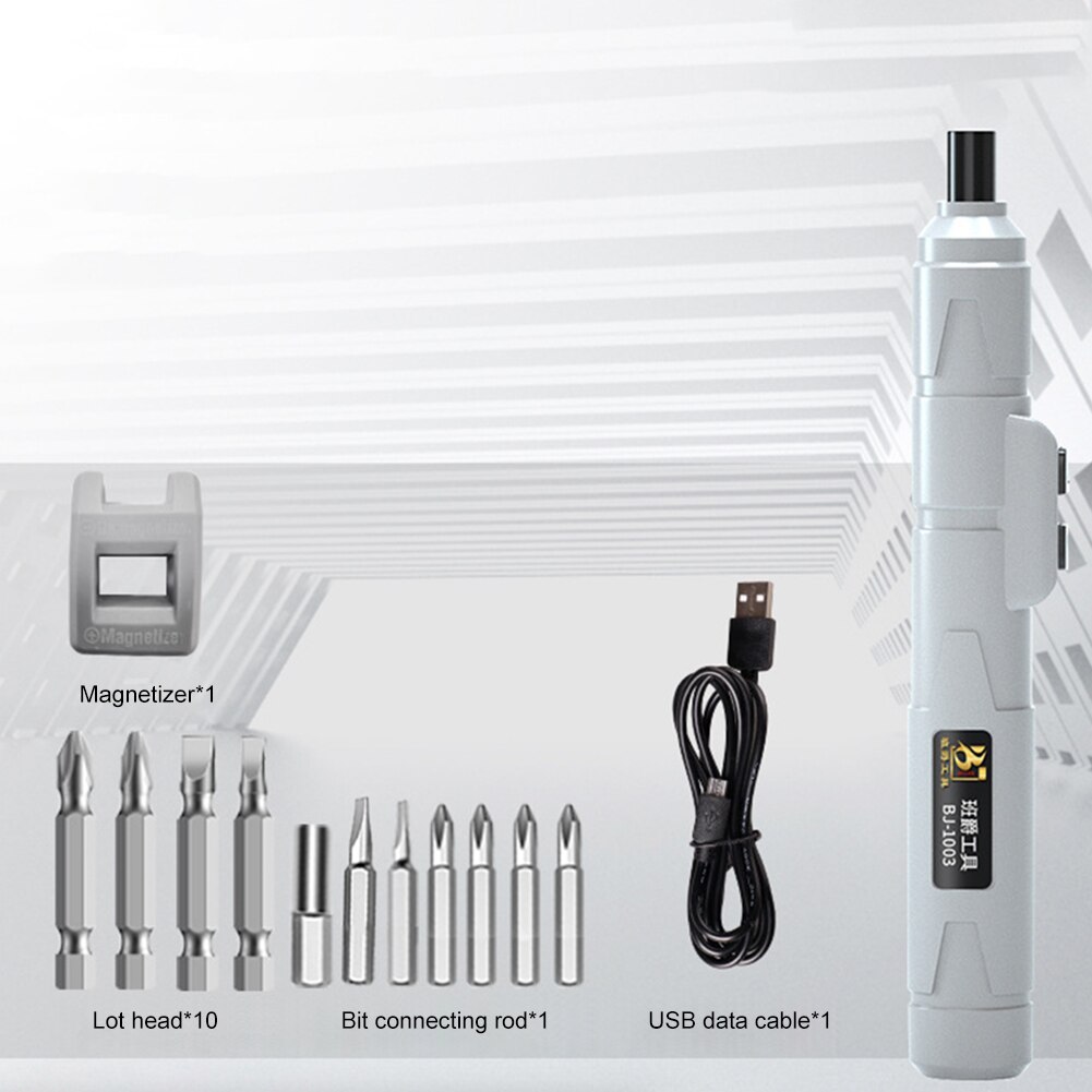 Pen Type Electrical Screwdriver Set Electrician USB Rechargeable 3.6V Screw Driver with Bits Phone Watch Repairing Hand Tool