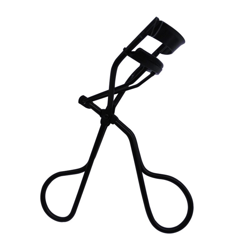 Pince à courber les cils en acier inoxydable pour femmes, 1 pièce, en PVC, tampons en silicone, outils de maquillage: Black
