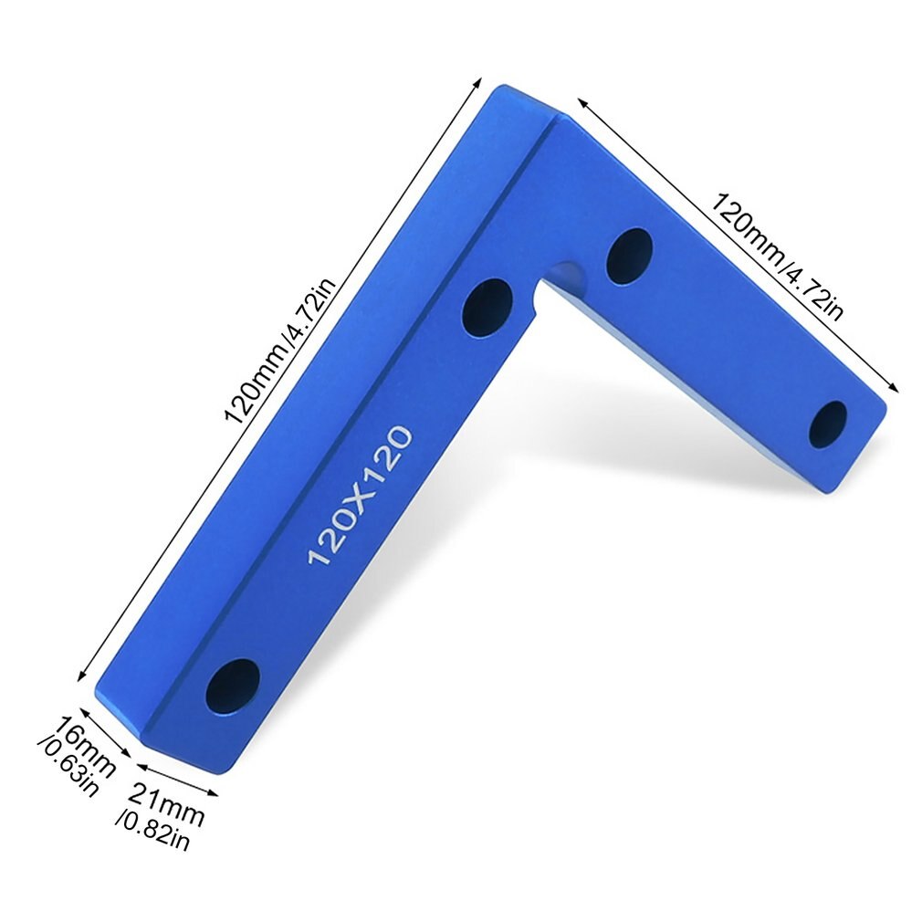 Right Angle Auxiliary Fixture 90 Degrees Positioning Block Fixing Clip L-Shaped Ruler Woodworking Carpenter Tools