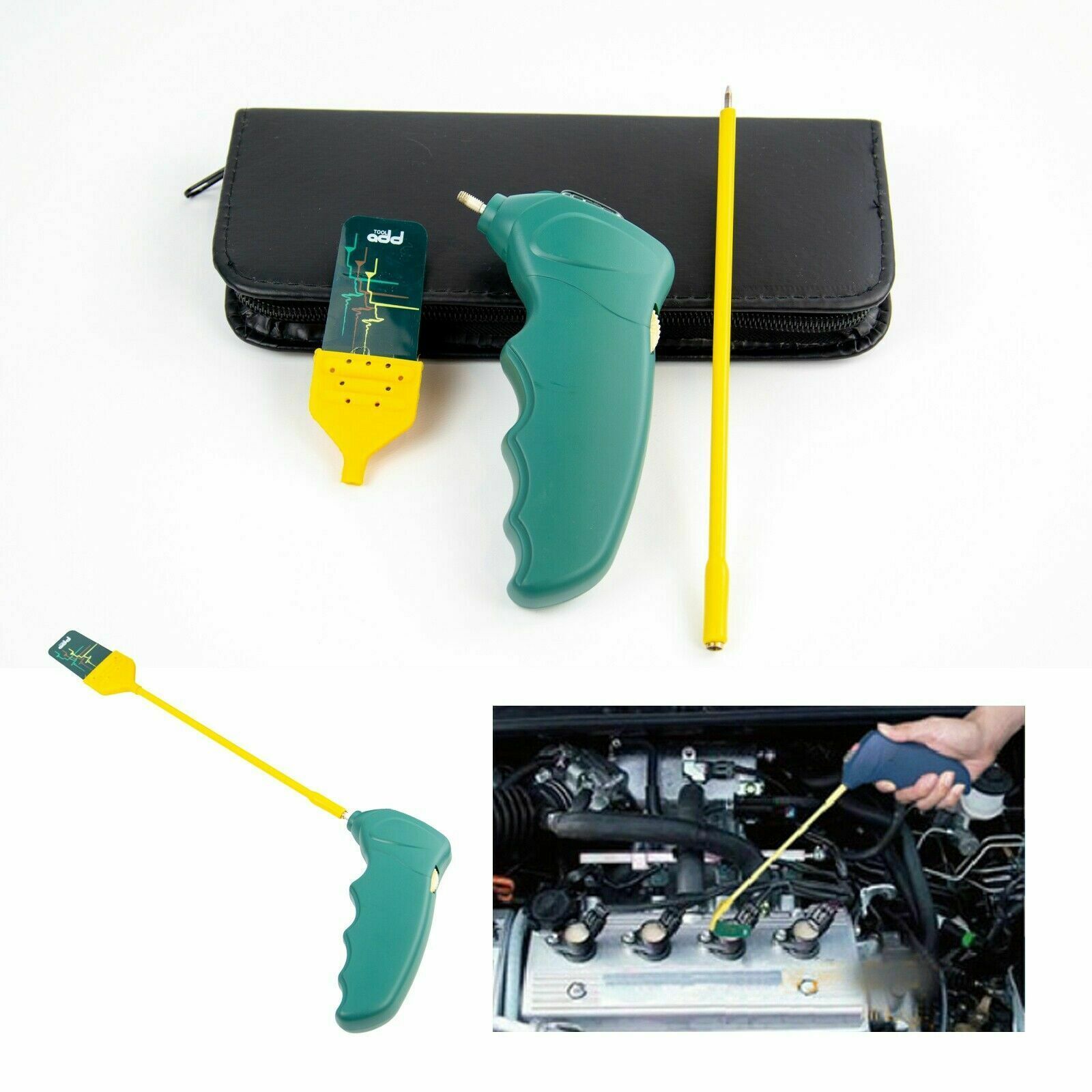 1 XHand‑held Coil On Plug Fast Ignition Tester Ignition Coil Tester LED Indicator Set Without Battery Car Accessory