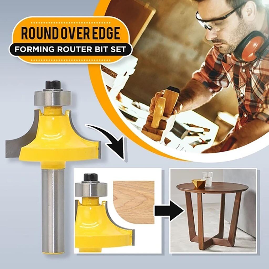 Shank Round Over Edge Forming Router Round Over Edge Forming Router Bit Set Creativity Tools & Home Improvement