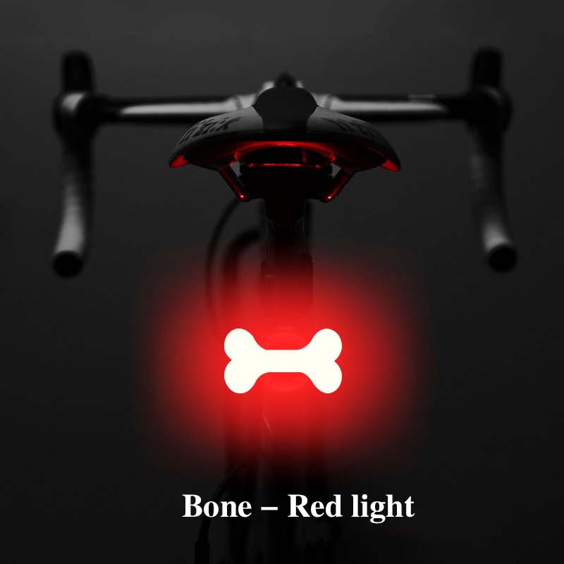 Luz trasera de bicicleta con múltiples modos de iluminación, luz Led recargable por USB para bicicleta, luces traseras Flash para tija de sillín de bicicleta de montaña