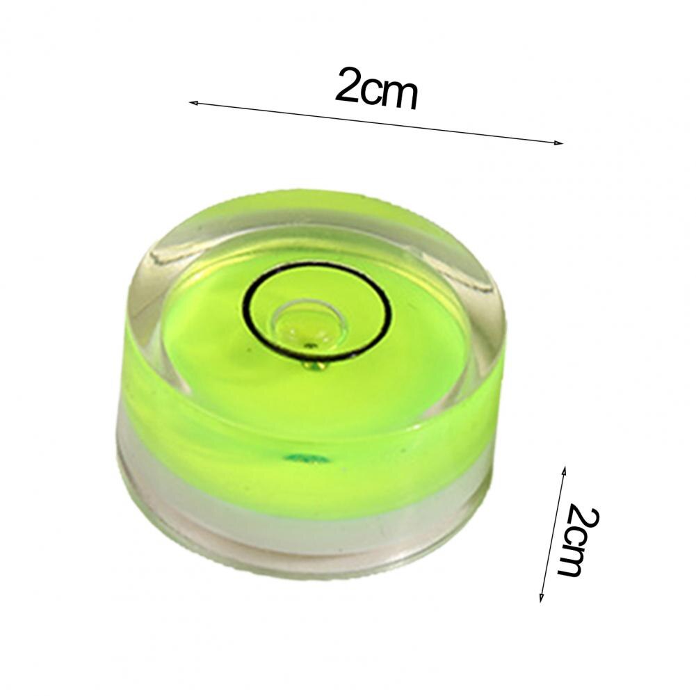 5Pcs Acrylic Round Bubble Spirit Level Double-circle Universal Bullseye Level Measuring Instrument Measurement Tool