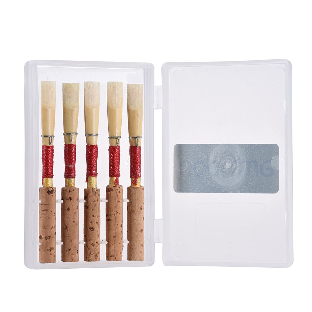 Ammoon Oboe Reeds - 5pcs Set - with Plastic Case - Woodwind Instrument Parts: Default Title