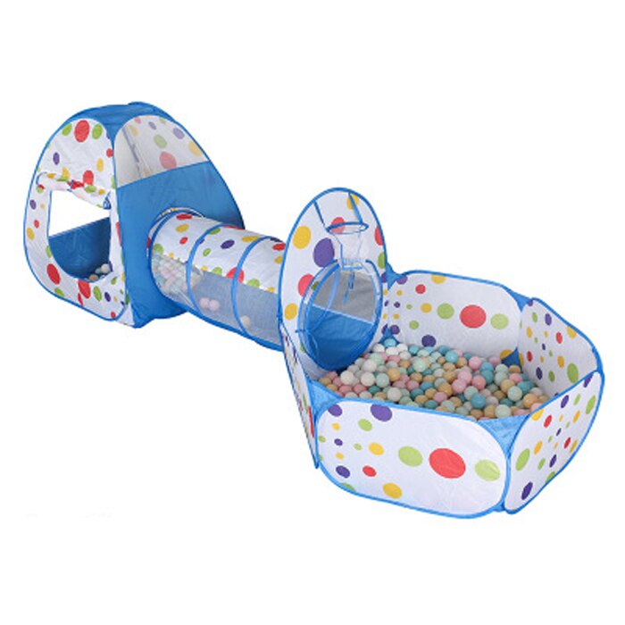 3 Teile/los Baby Laufstall Tragbare Laufstall für Kinder Klapp Baby Spielplatz Kind Zelt mit Krabbeln Tunnel Ball Pool Baby Park: QC0031SL