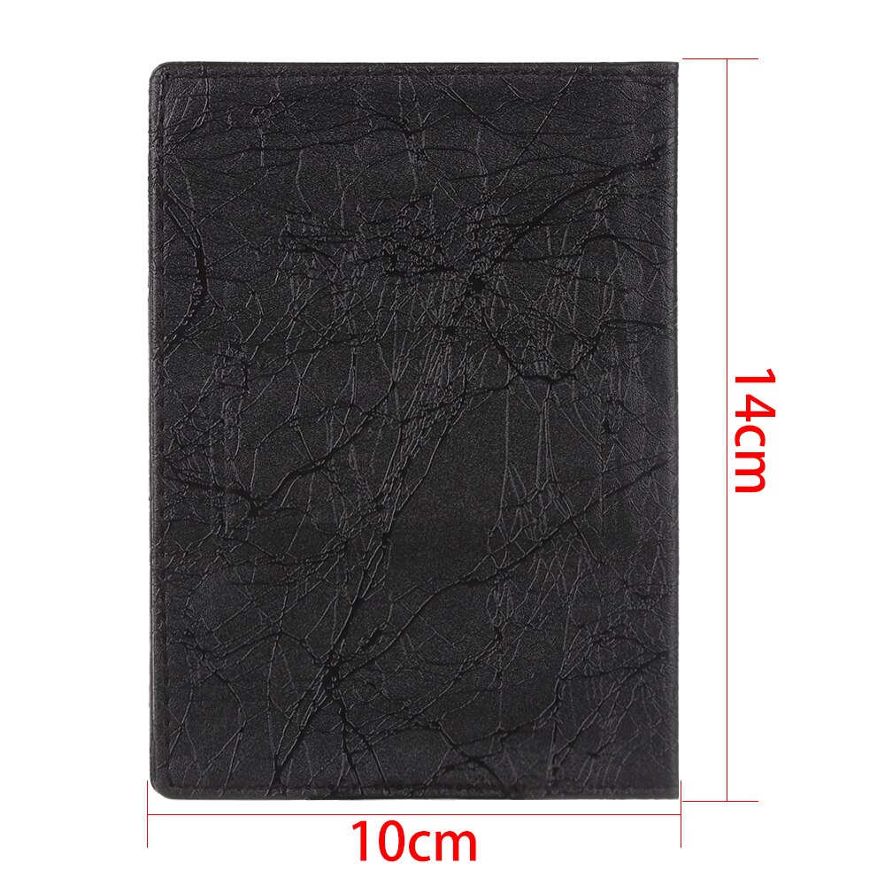 3 carte fente passeport couverture multifonctionnel étanche passeport portefeuille PU cuir voyage billet porte-passeport