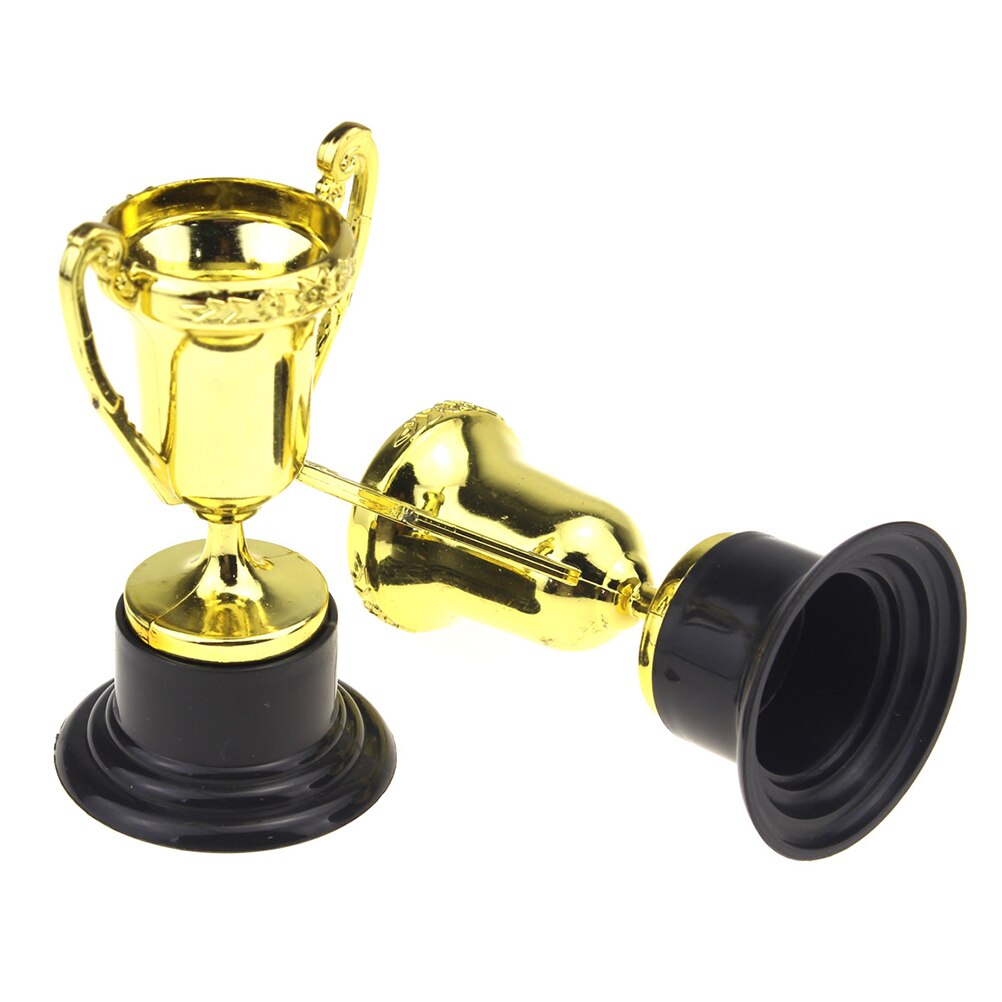 10 Stuks Mini Plastic Gold Cups Trofeeën Voor Party Kinderen Vroeg Leren Speelgoed Prijzen