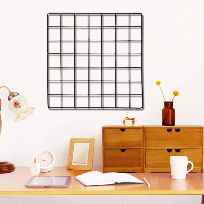 Photo Picture Wall Grid Frame Wire Notice Memo Board Display Wire Grid Panel