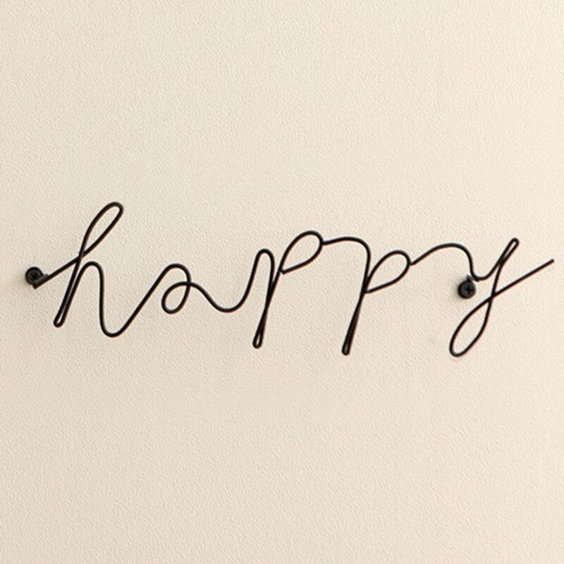 Wire Letters Home Decor Interior Wall Sign Love Ha... – Grandado