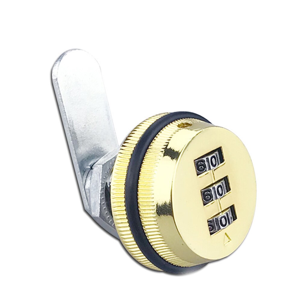 Drawer Combination Lock Combination Cam Cabinet Lock File Cabinet Cabinet Storage Cabinet Multi-Specification Cam household Lock: 30mm / Gold