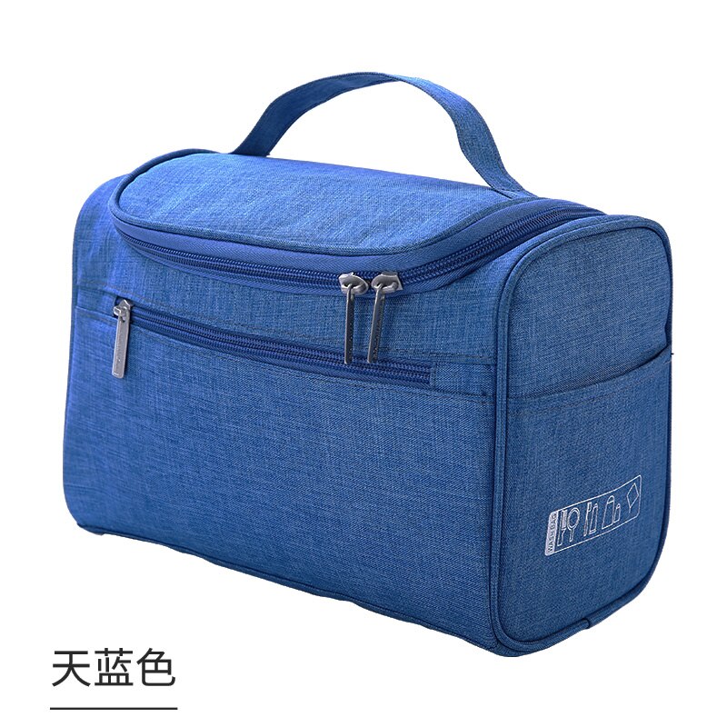 Frauen Reisen Taschen Kosmetik machen-hoch Tasche Toilettenartikel fallen Große Kapazität Waschen Tasche Organizer Lagerung Beutel/DURCH: Blau