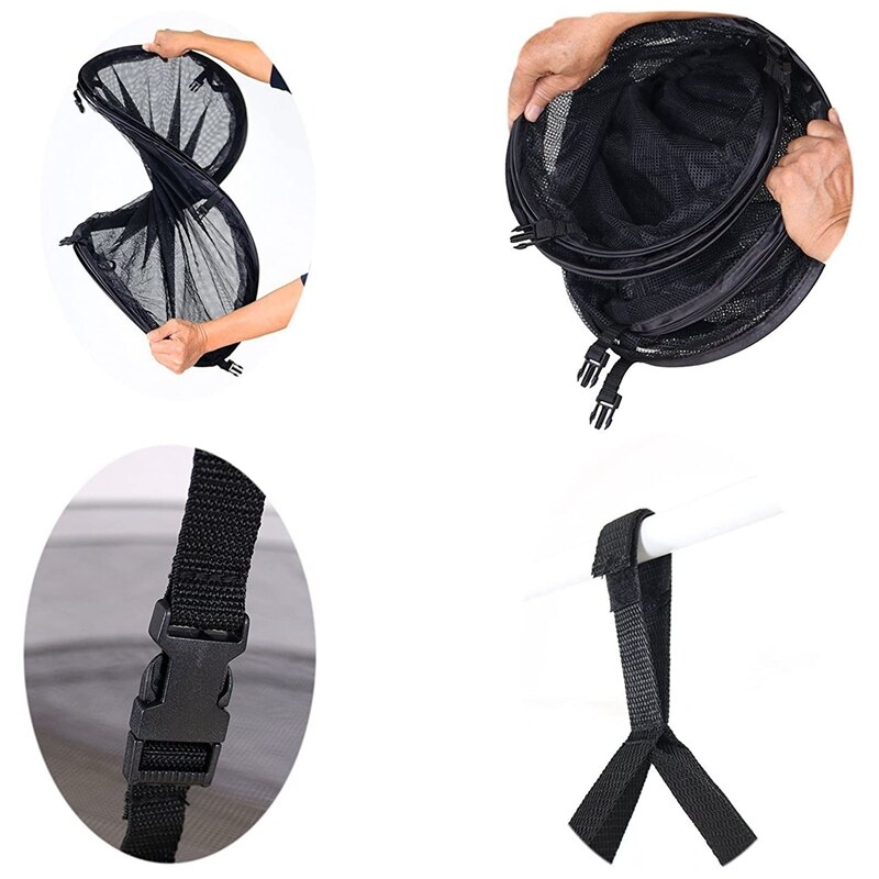 6- Layer Black Mesh Hanging Herb Drying Rack Dry Net for Storage Drying Seeds (3FT 6-Layer)