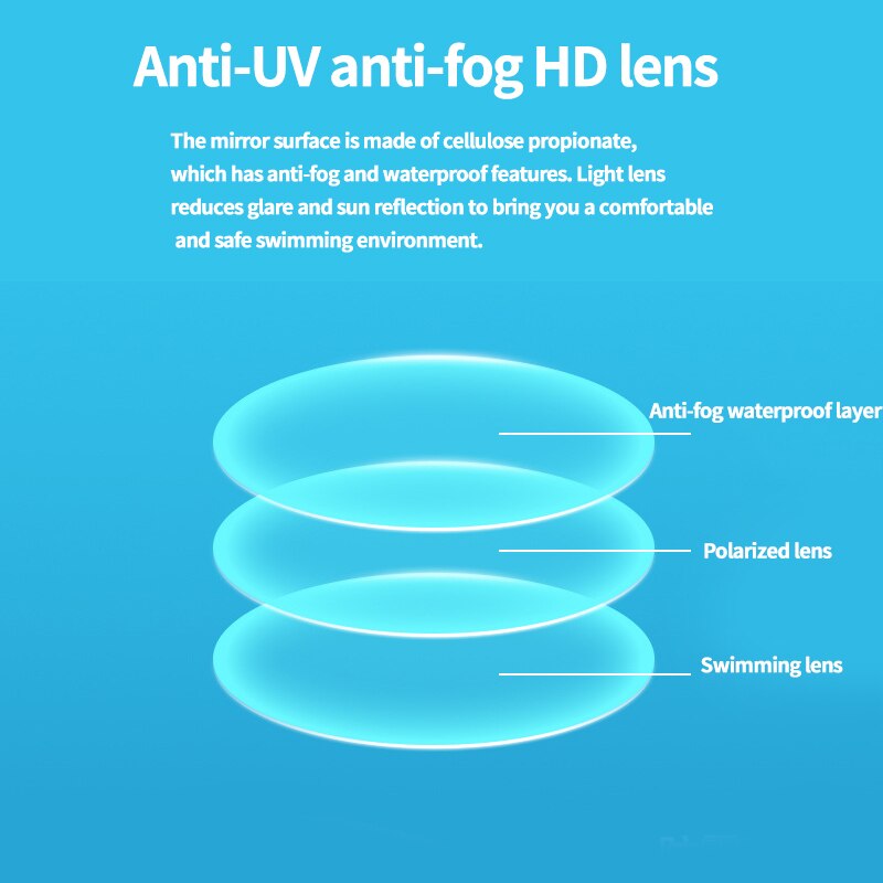 Gafas de protección para niños totalmente cerradas, gafas de natación antiniebla antisalpicaduras