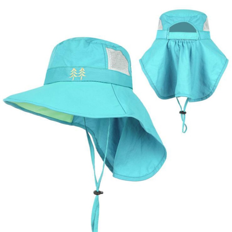Sombrero de cubo con protección UV para niños, gorro de pescador de ala ancha de secado rápido, para playa al aire libre, senderismo, camping, pesca, Panamá