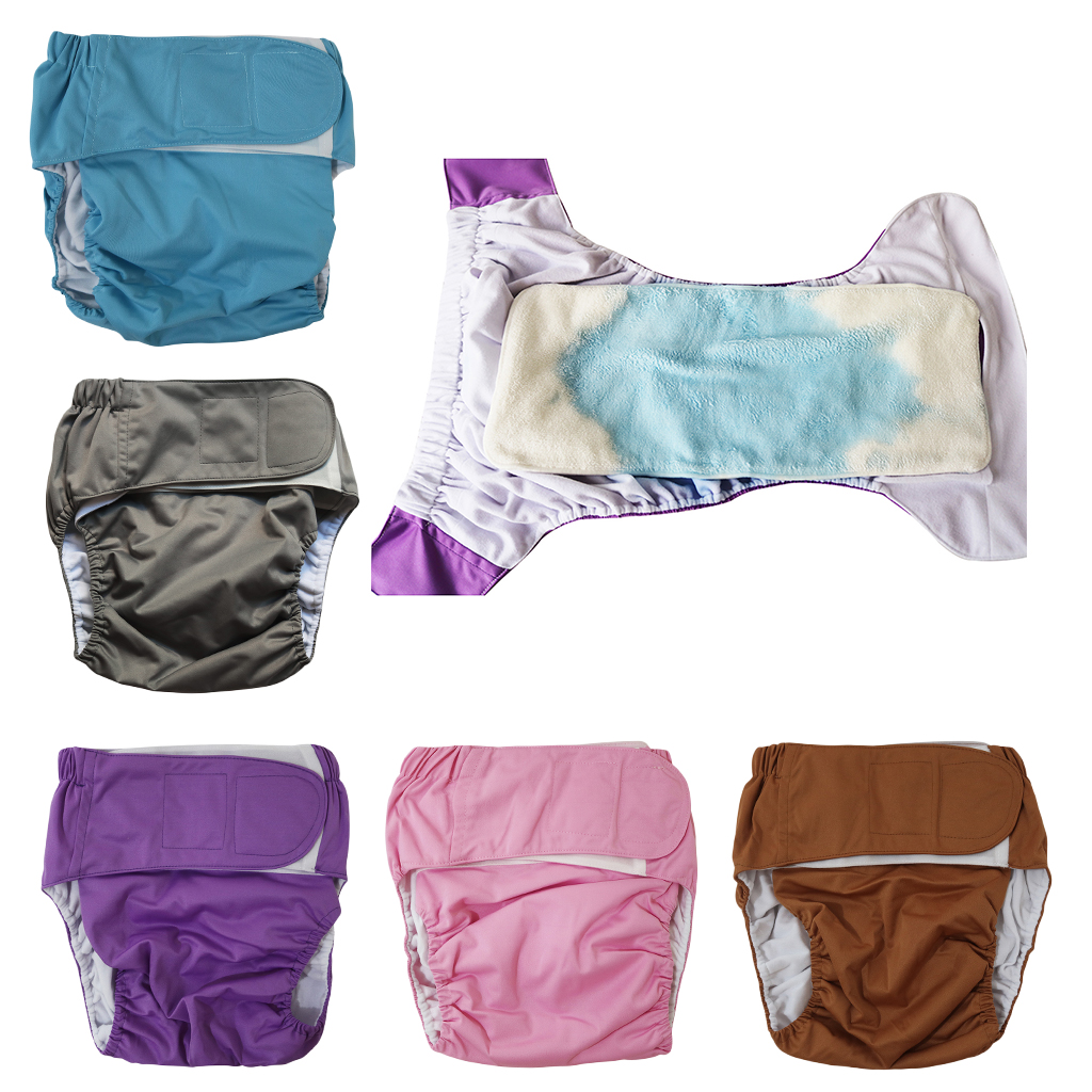 Adults Diaper Waterproof Reusable Shorts Pants Cloth Diapers for Patients Elderly
