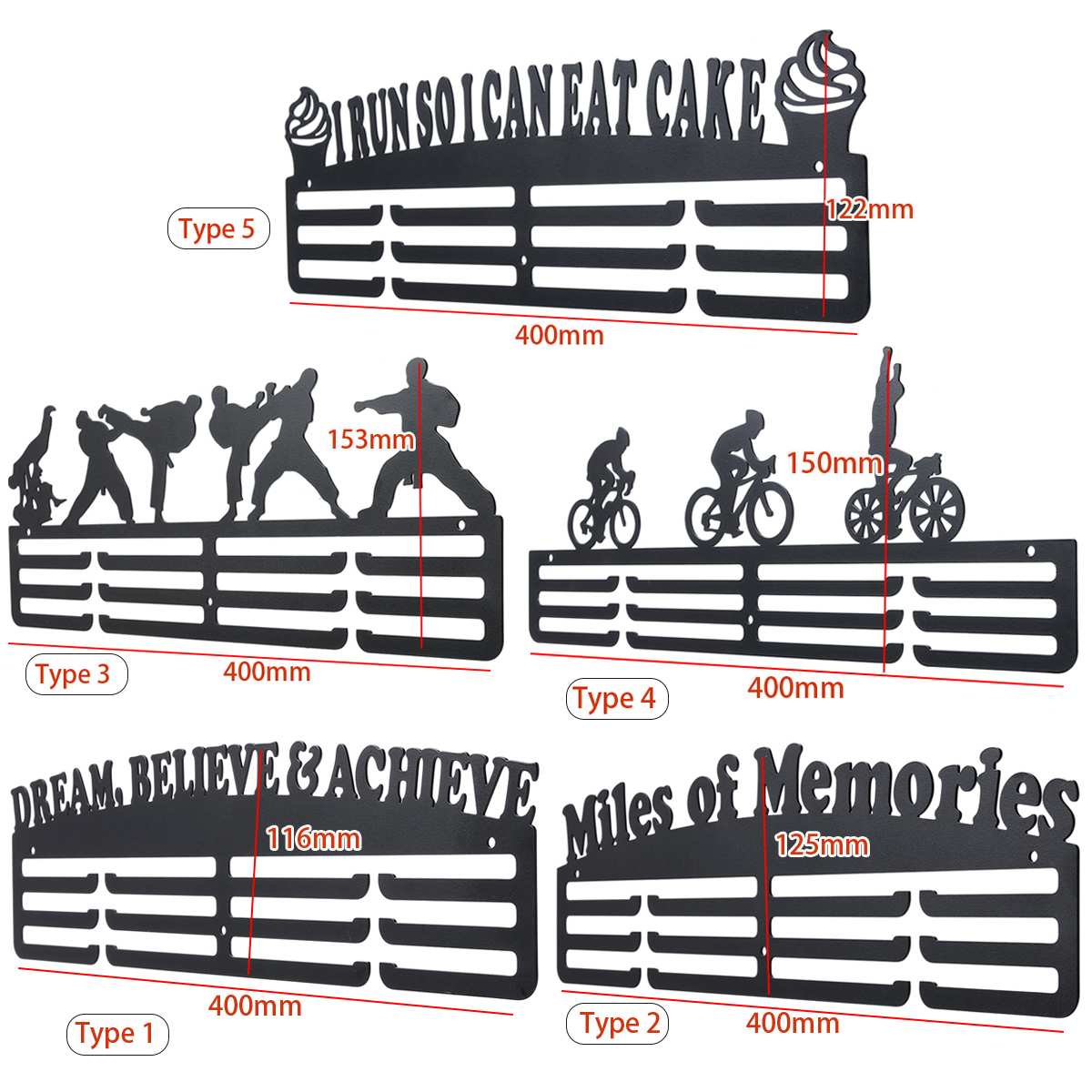 ORIGACH Edal Hanger Display - 40x15 C 3 Rows Diving Wall Ounted