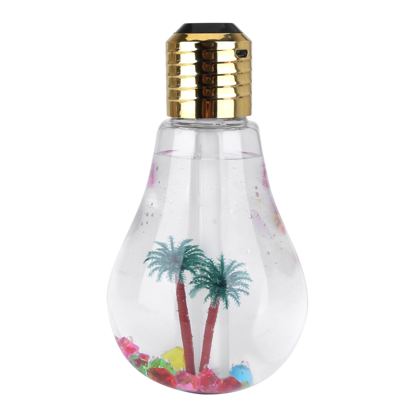 Bulb Lamp Humidifier Home Aroma Led Humidifier Air Diffuser Purifier Atomizer Changing Led Lights For Office Home