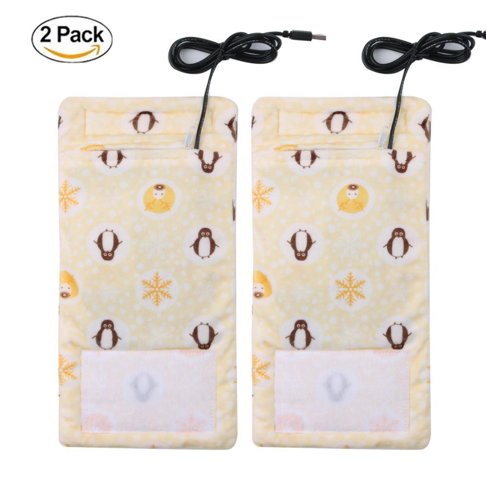 2 Pack Van Usb Opladen Met Verwarming Snoer En Thermos Tas Voor Verschillende Seizoenen, houden Baby Melk Of Water Warm