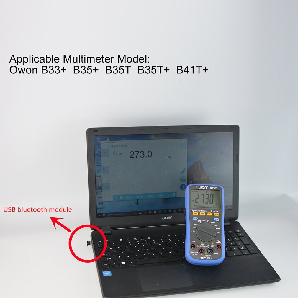 CSR4.0 USB Bluetooth Adapter 4.0 USB Dongle Draadloze Bluetooth Muziek Geluid Ontvanger Zender voor Owon Digitale Multimeter