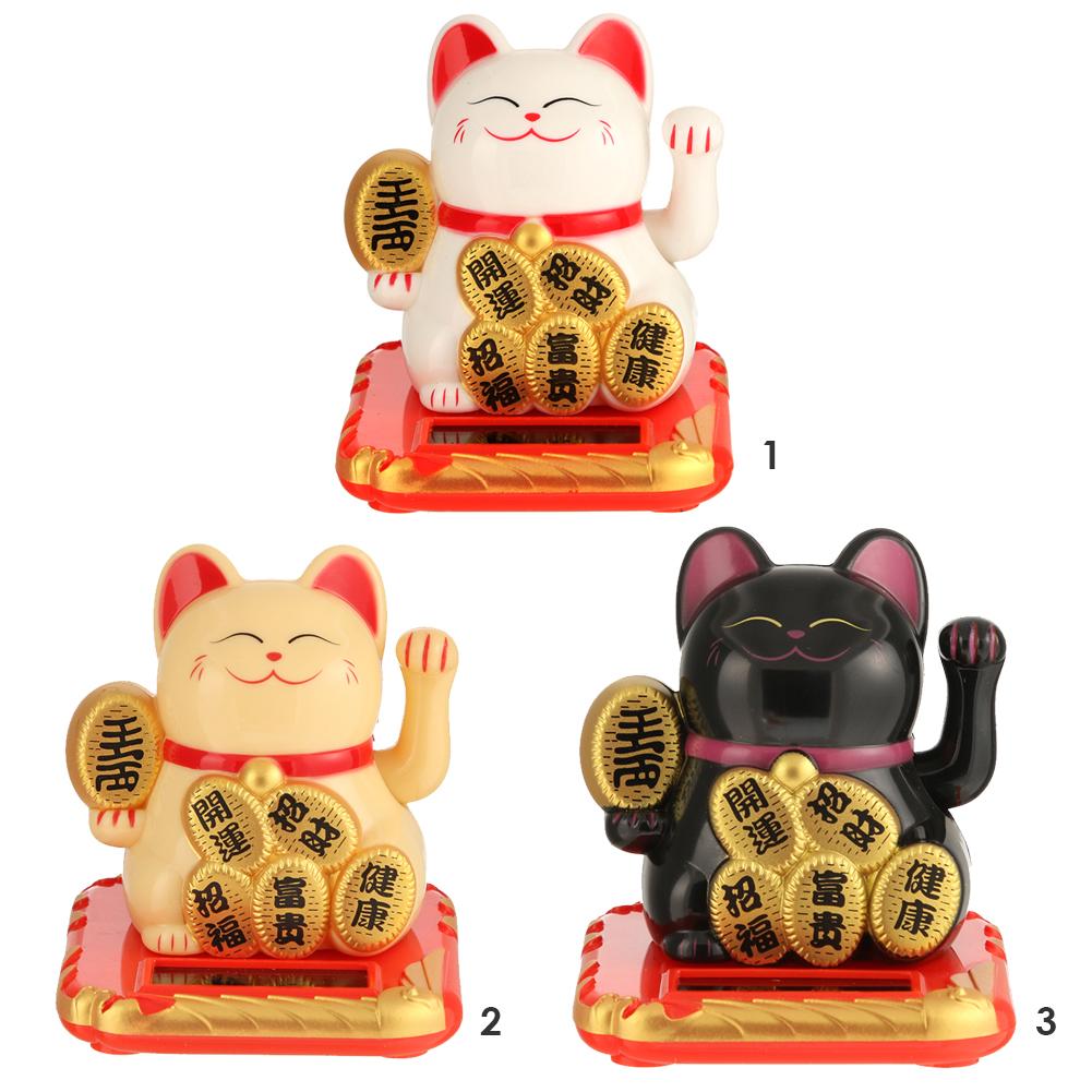 Chinese Lucky Cat Rijkdom Zwaaien Schudden Hand Fortuin Welkom Kat Thuis Craft